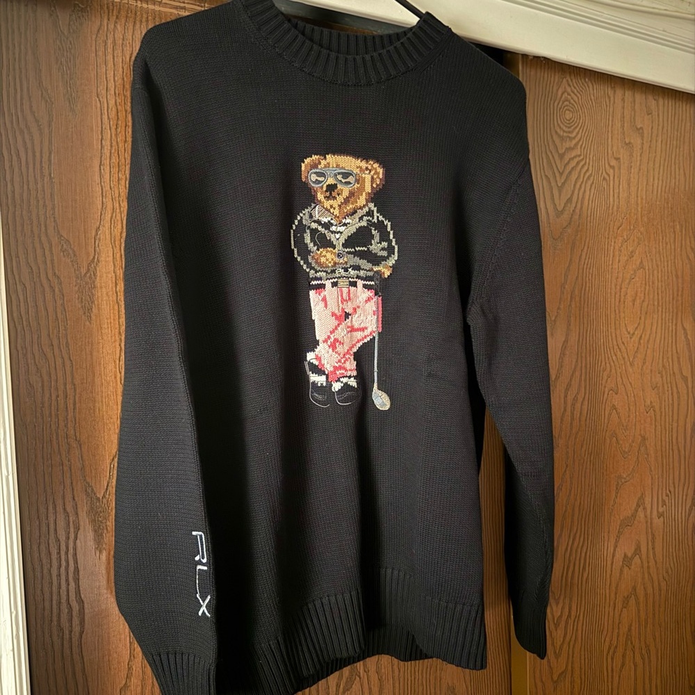 Ralph Lauren RLX Golf Bear Sweater EUC